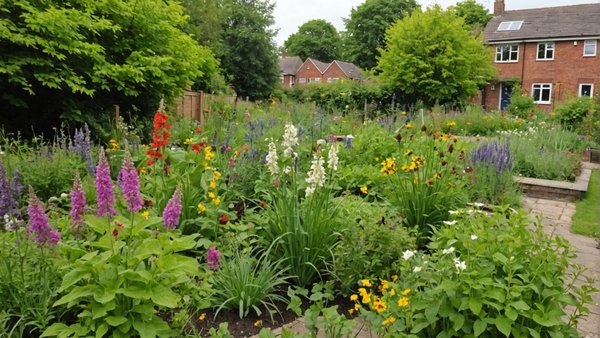 How can UK urban gardens be optimized to support declining pollinator populations?